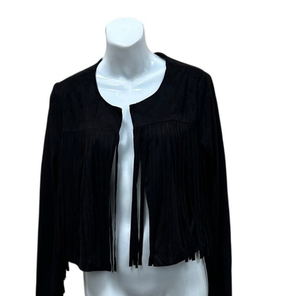 Miley and Molly Black Festival Fringe Jacket size L